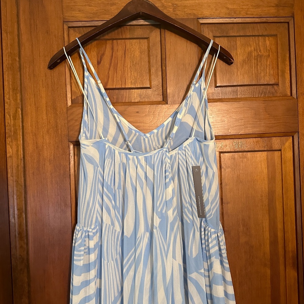 NEW Anthropologie Misa Los Angeles Kalita Maxi Dress in Casablanca Blue Shell XL - Picture 11 of 15